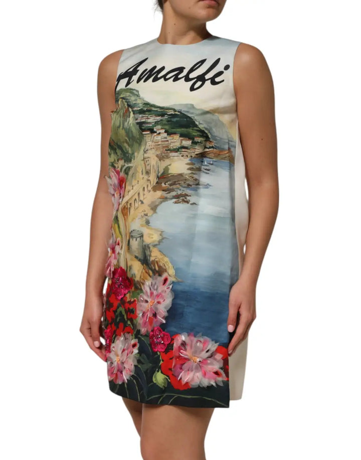 Dolce &amp; Gabbana Multicolor Crystal Embellished Mini Dress