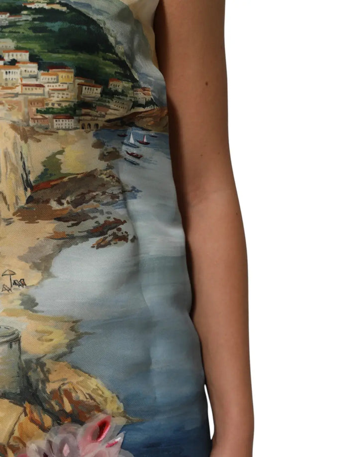 Dolce &amp; Gabbana Multicolor Crystal Embellished Mini Dress