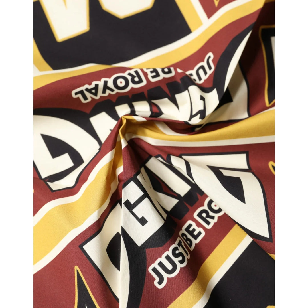 Dolce &amp; Gabbana Multicolor DG King Square Foulard 5cm x 50cm