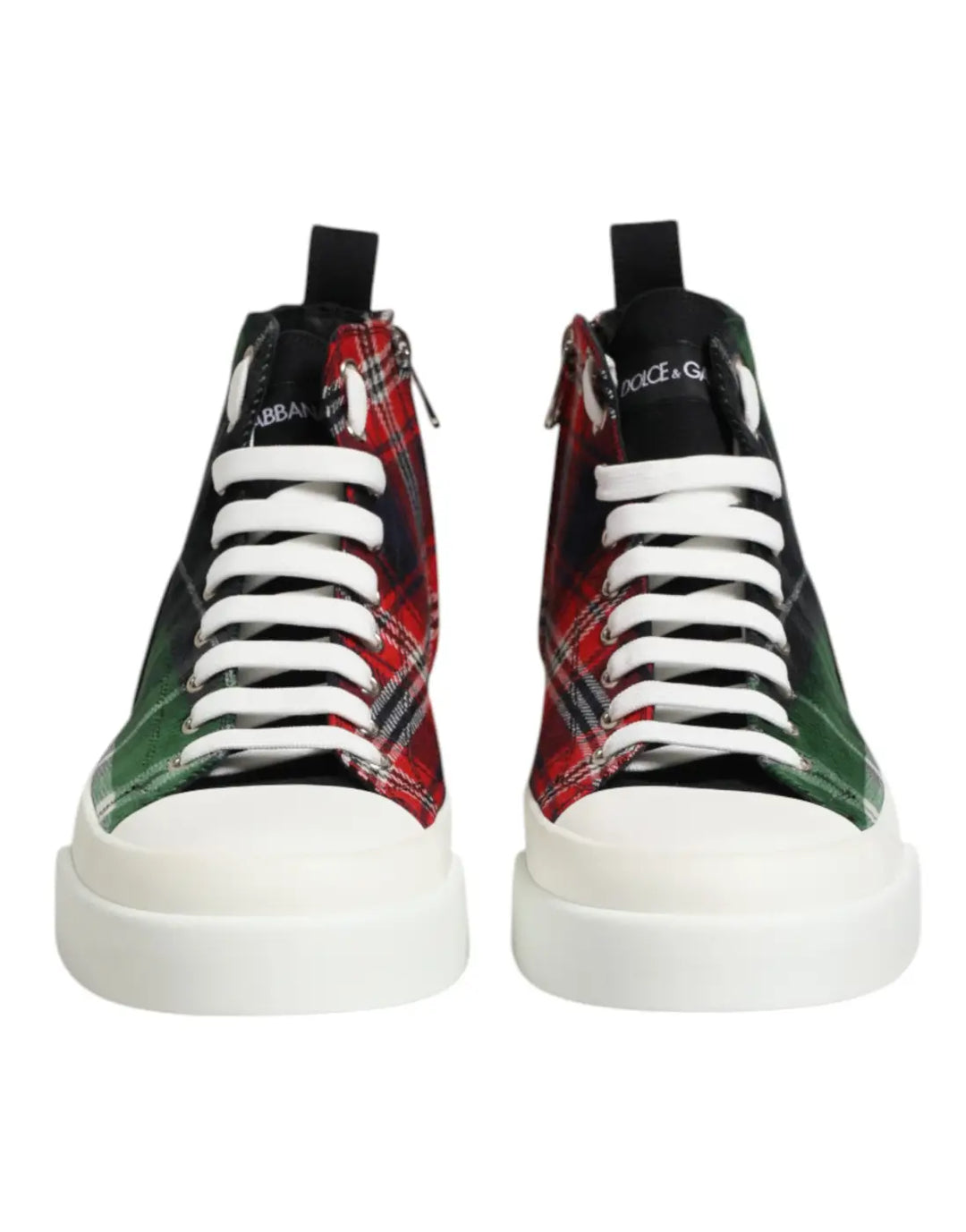 Dolce &amp; Gabbana Multicolor DG Logo Men High Top Sneakers Shoes