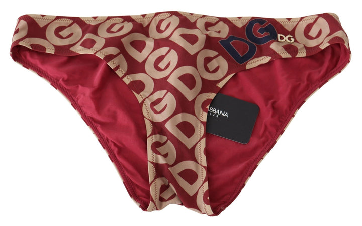 Dolce &amp; Gabbana Multicolor Dg Logo Print Bottom Beachwear Bikini Swimsuit - Women’s