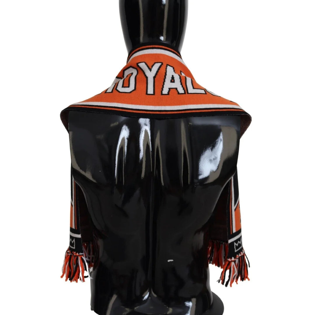 Dolce & Gabbana Multicolor DG Logo Printed Men Neck Wrap Shawl Scarf