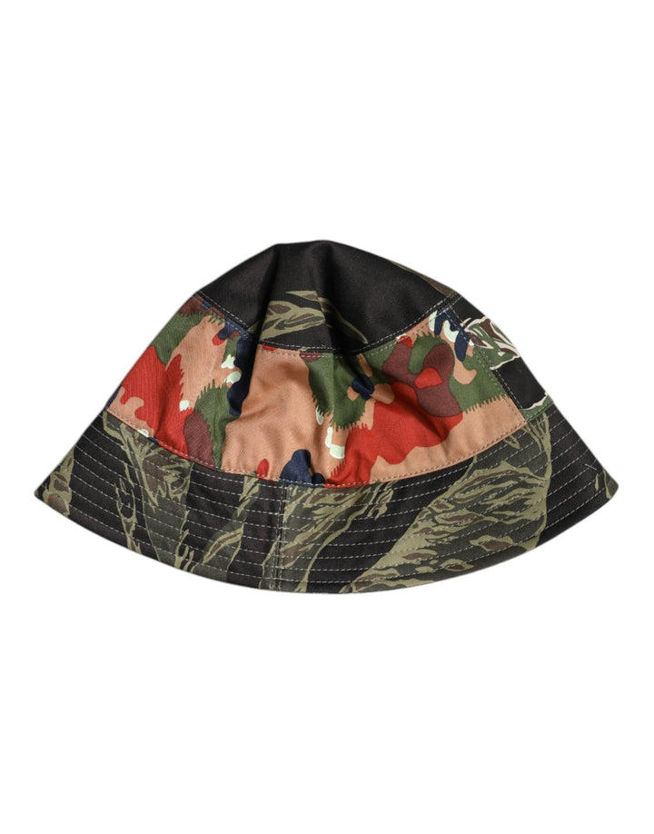 Dolce &amp; Gabbana Multicolor Dg Plaque Wide Brim Bucket Hat