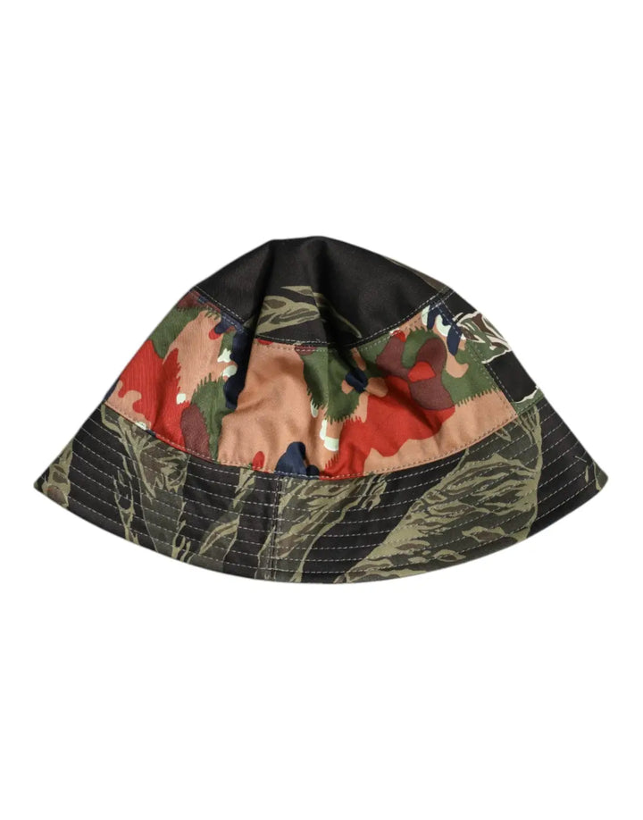 Dolce &amp; Gabbana Multicolor DG Plaque Wide Brim Bucket Hat