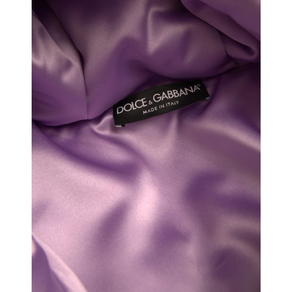 Dolce Gabbana Multicolor Dream Puffer Jacket with Brand Logo &