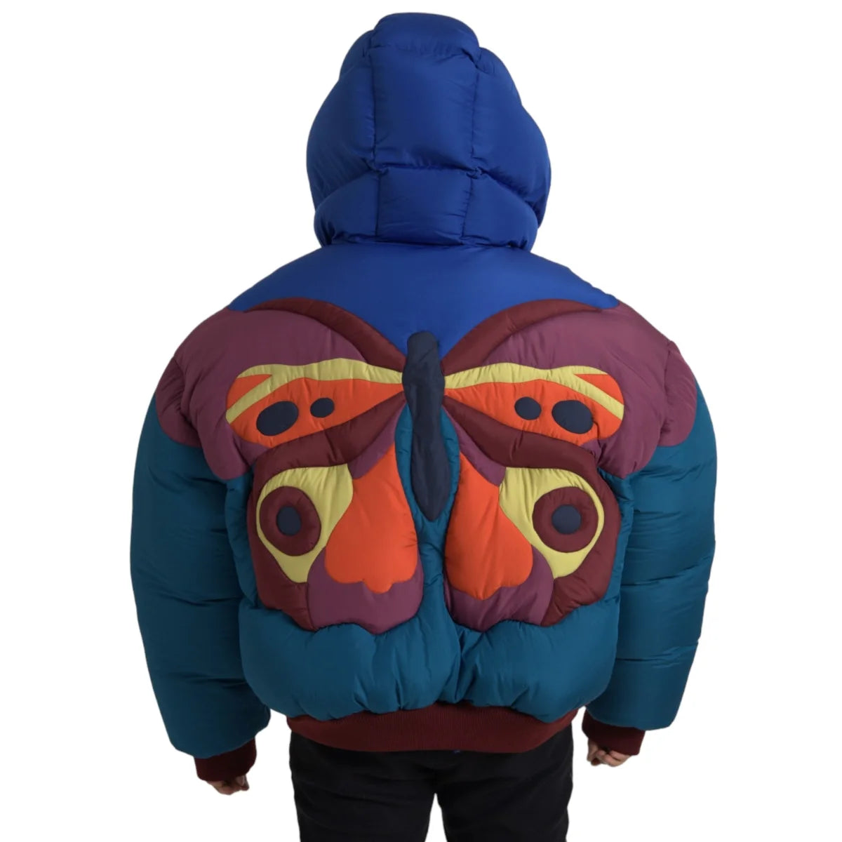 Dolce Gabbana Multicolor Dream Puffer Jacket with Logo and Multipockets &