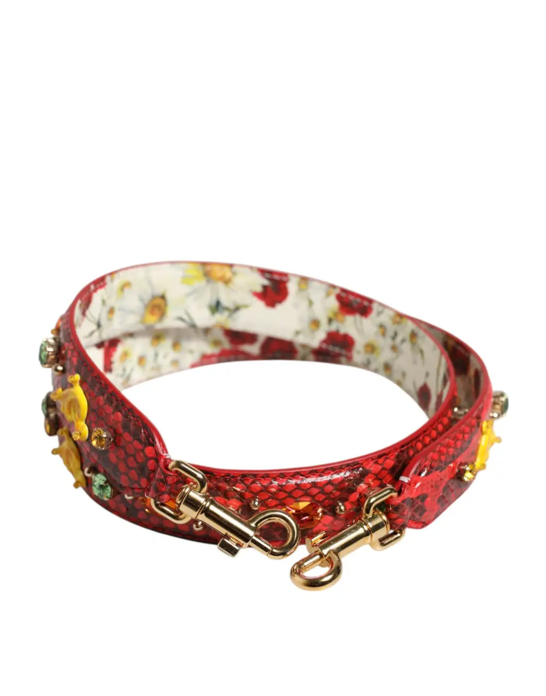 Dolce &amp; Gabbana Multicolor Embellished Handbag Accessory Shoulder Strap