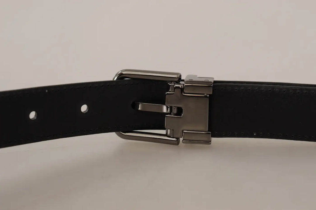 Dolce &amp; Gabbana Multicolor Exotic Leather Patchwork Metal Belt