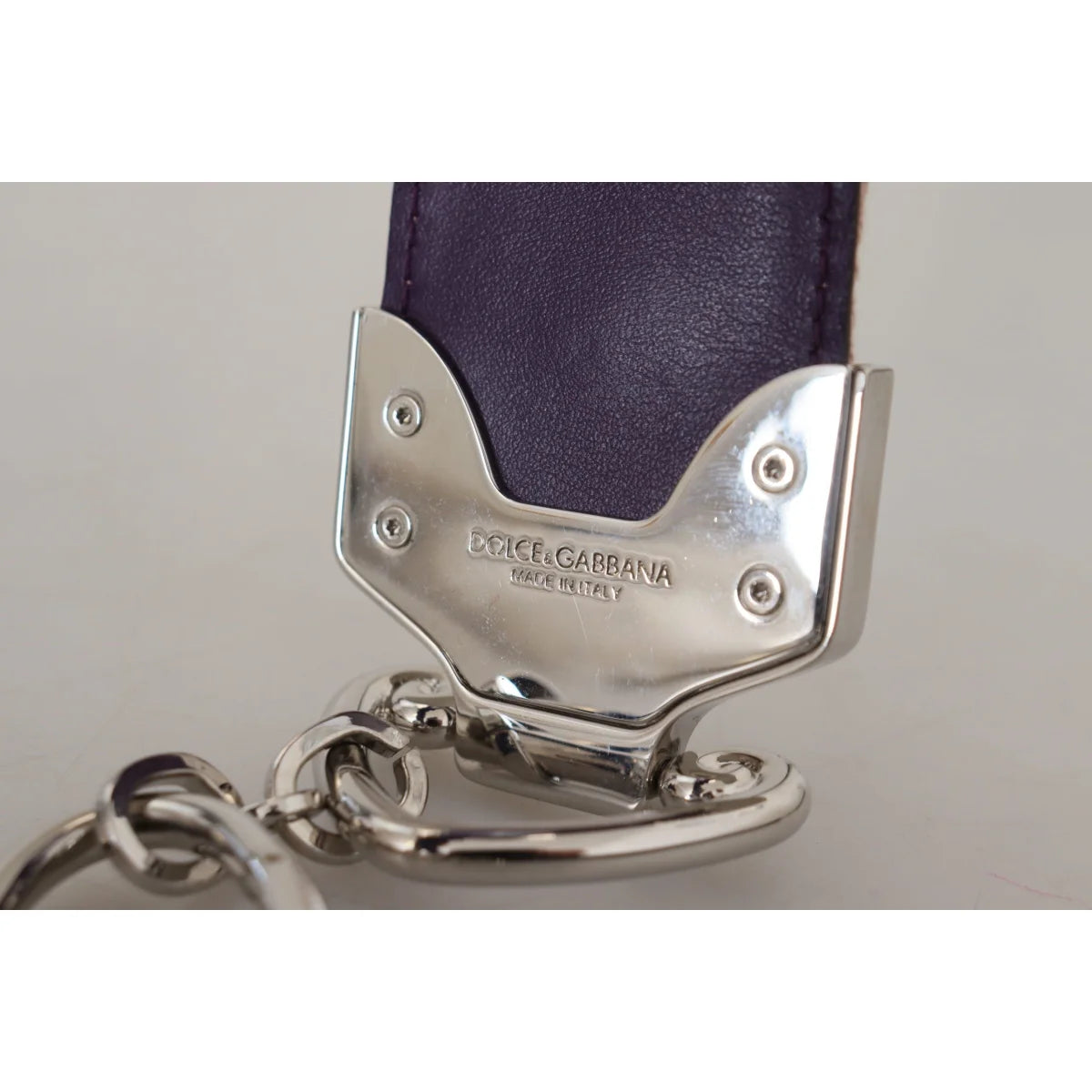 Dolce & Gabbana Multicolor Floral Appliques Metal Shoulder Strap