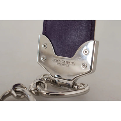 Dolce & Gabbana Multicolor Floral Appliques Metal Shoulder Strap