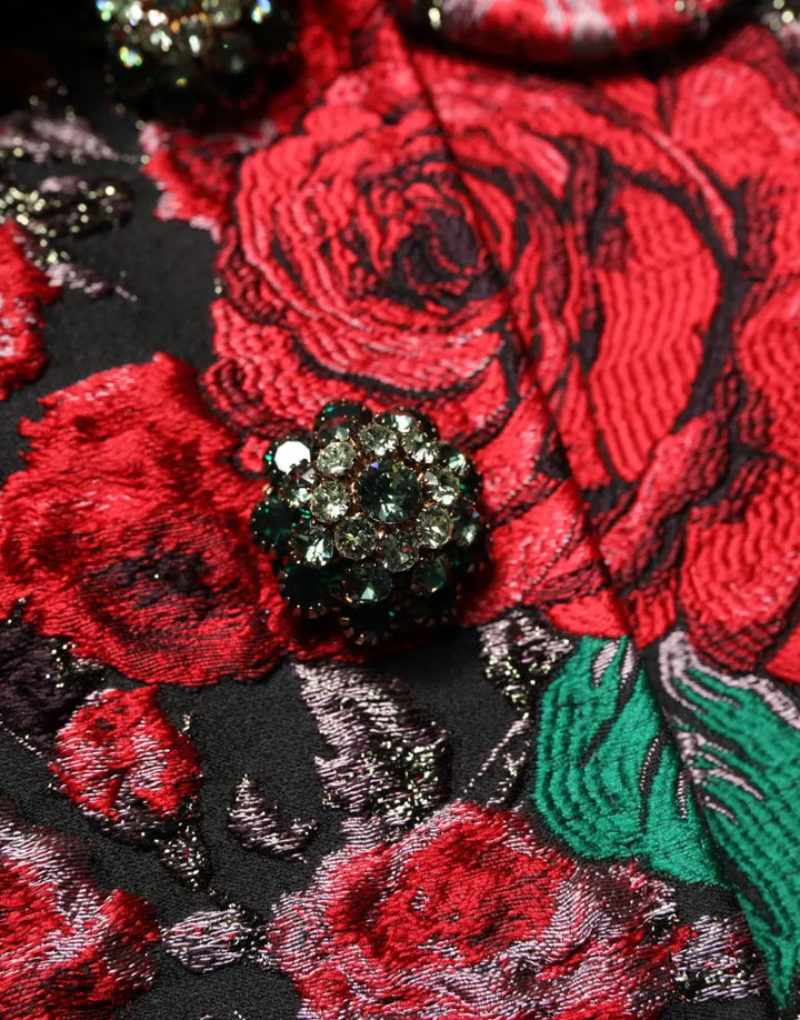 Dolce &amp; Gabbana Multicolor Floral Brocade ButtonBlazer Jacket