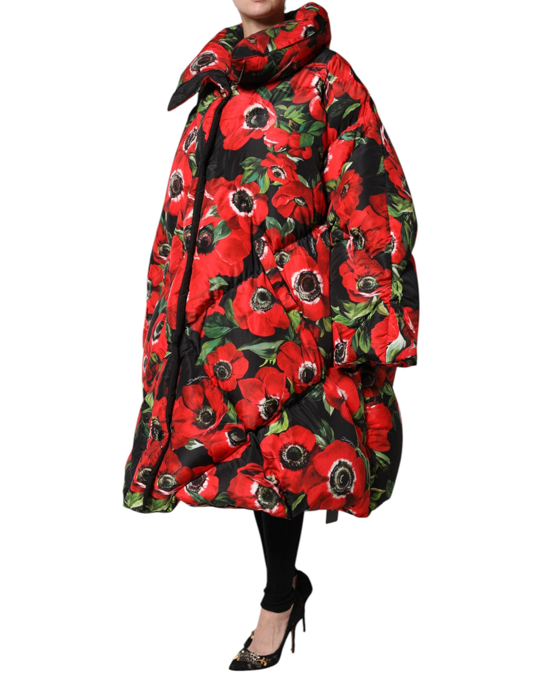 Dolce &amp; Gabbana Puffer Jackets - Multicolor Floral Full Zip Padded Jacket