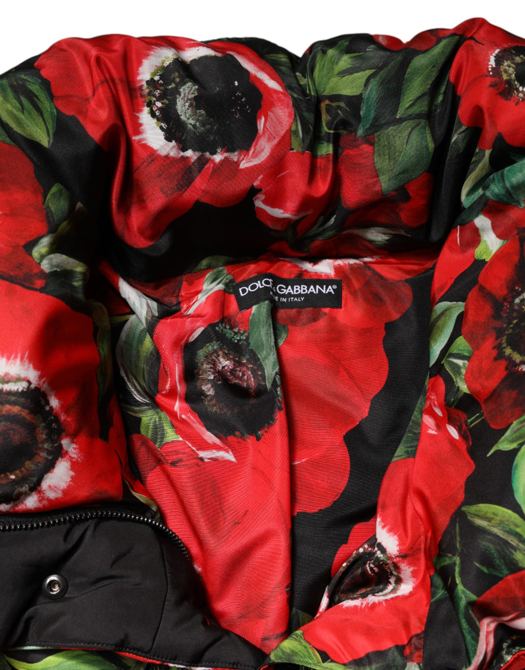 Dolce &amp; Gabbana Puffer Jackets - Multicolor Floral Full Zip Padded Jacket
