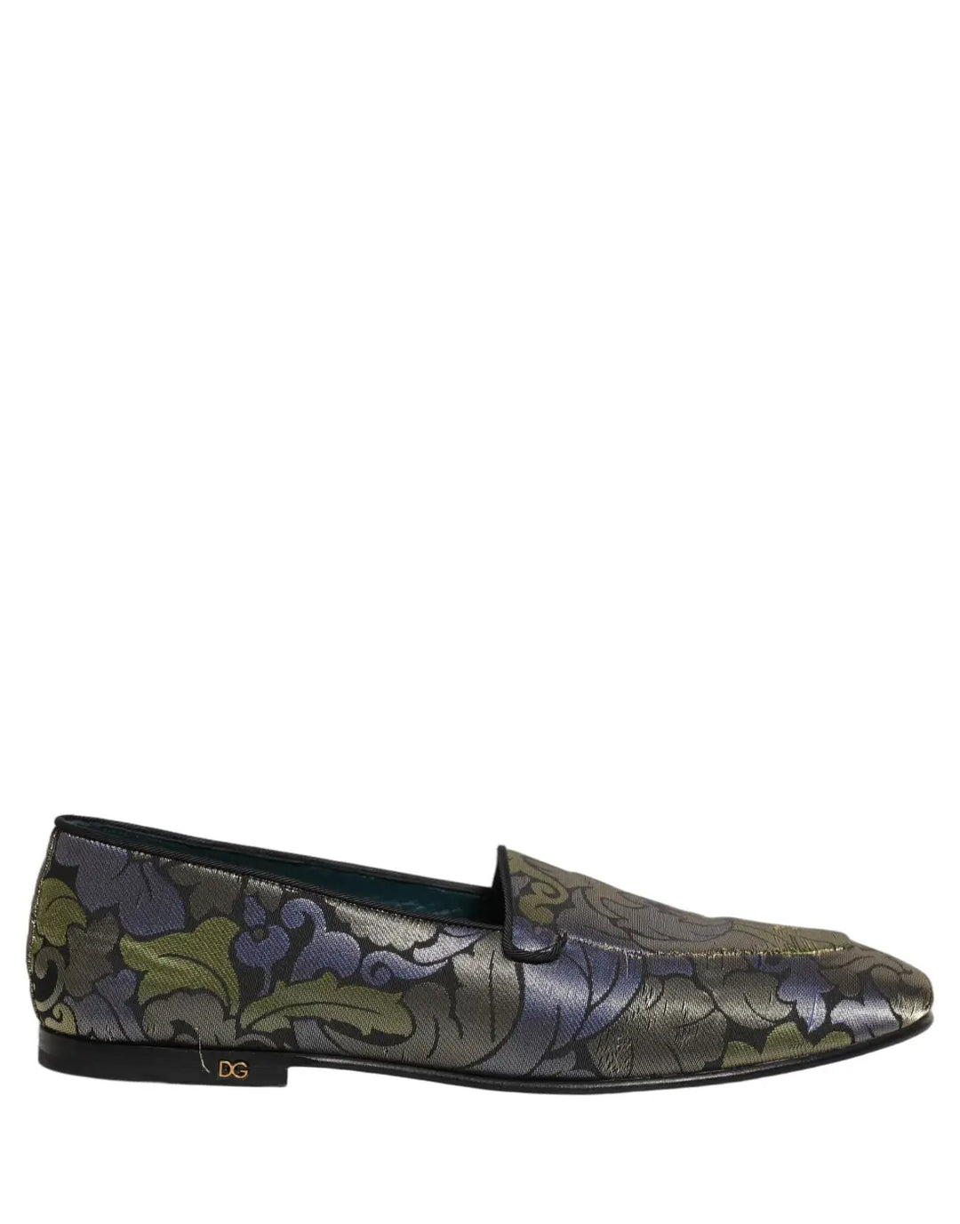 Dolce &amp; Gabbana Multicolor Floral Jacquard Men Loafers Shoes