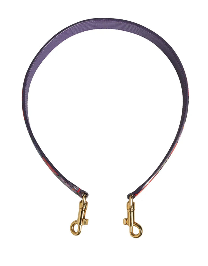 Dolce &amp; Gabbana - Multicolor Floral Leather Bag Accessory Shoulder Strap