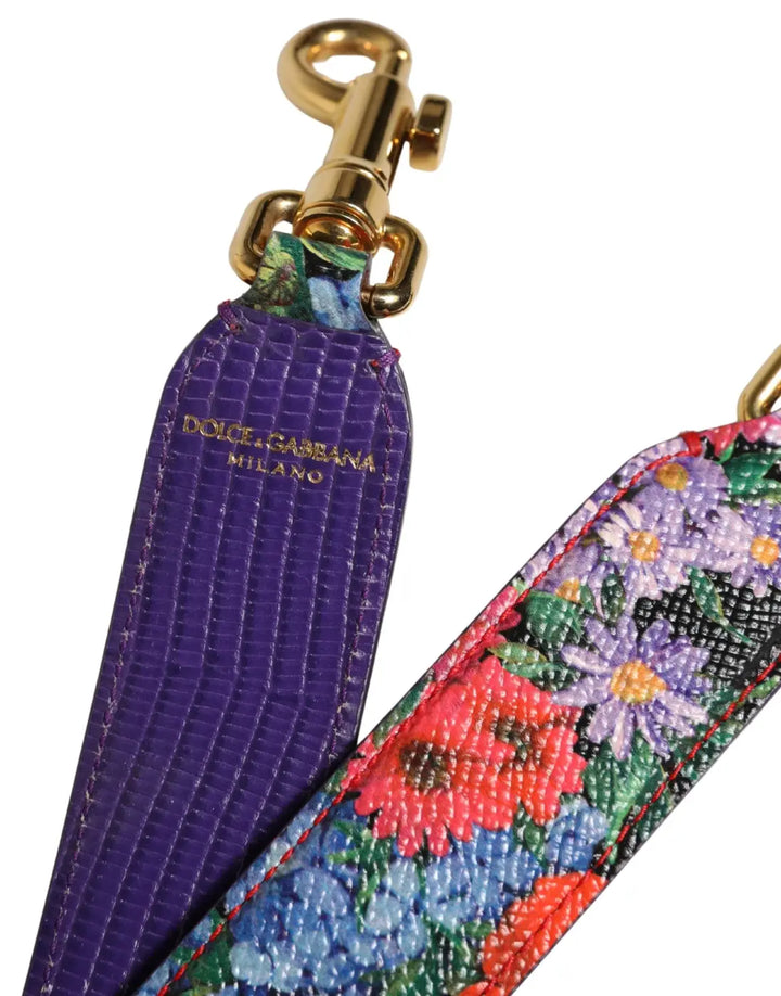 Dolce &amp; Gabbana - Multicolor Floral Leather Bag Accessory Shoulder Strap