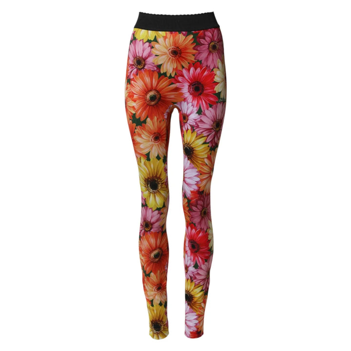 Dolce &amp; Gabbana Multicolor Floral Leggings StretchWaist Pants