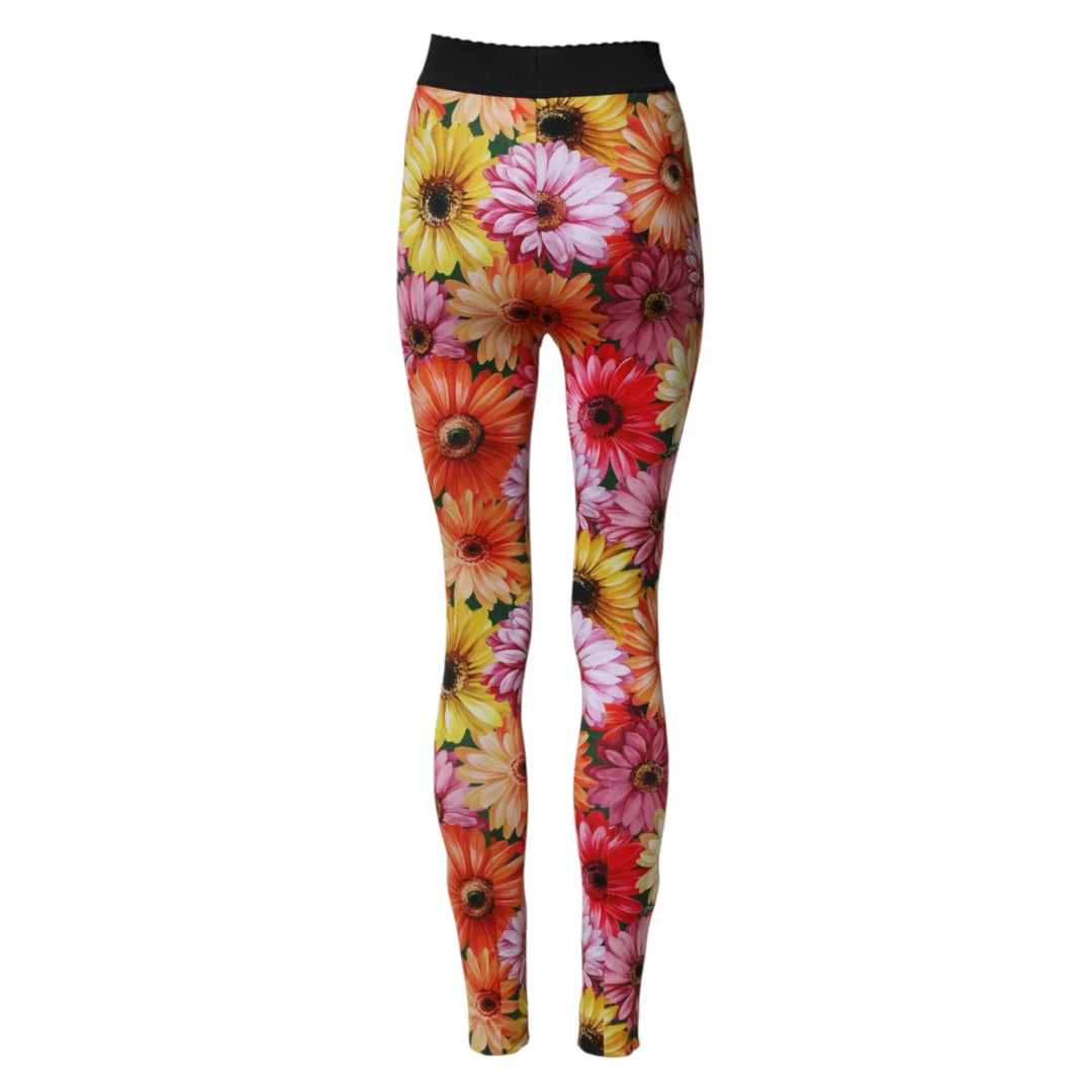Dolce &amp; Gabbana Multicolor Floral Leggings StretchWaist Pants