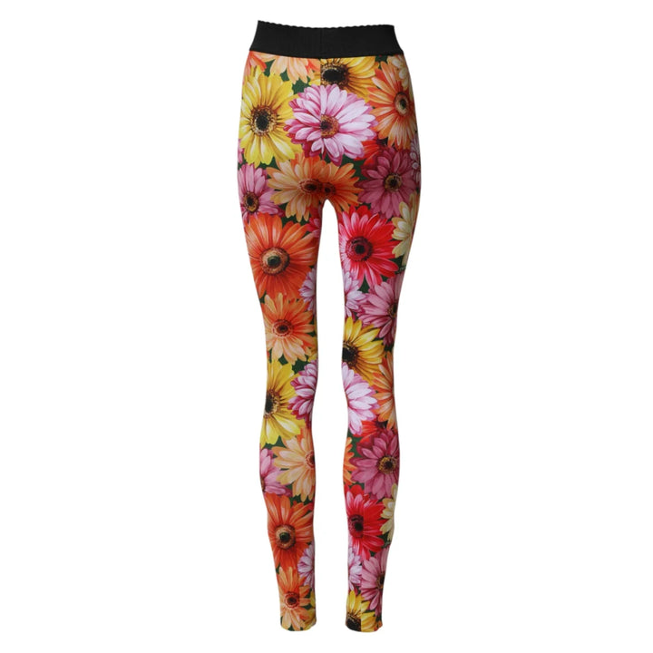 Dolce &amp; Gabbana Multicolor Floral Leggings StretchWaist Pants