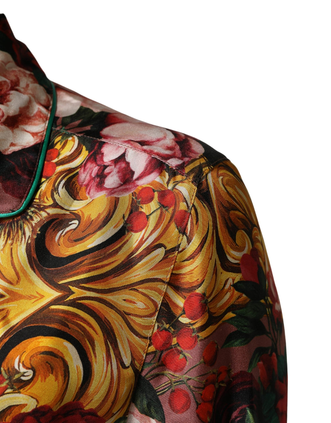 Dolce &amp; Gabbana Shirts - Multicolor Floral Long Sleeves Button Down Shirt Top