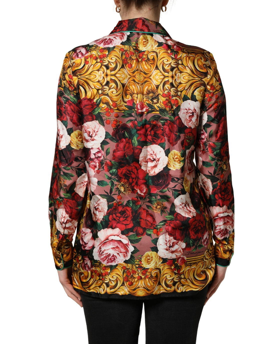 Dolce &amp; Gabbana Shirts - Multicolor Floral Long Sleeves Button Down Shirt Top