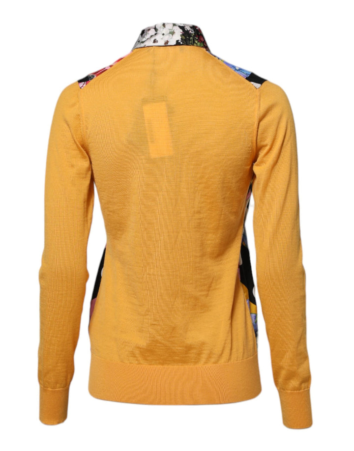 Dolce &amp; Gabbana - Multicolor Floral Long Sleeves Polo Top