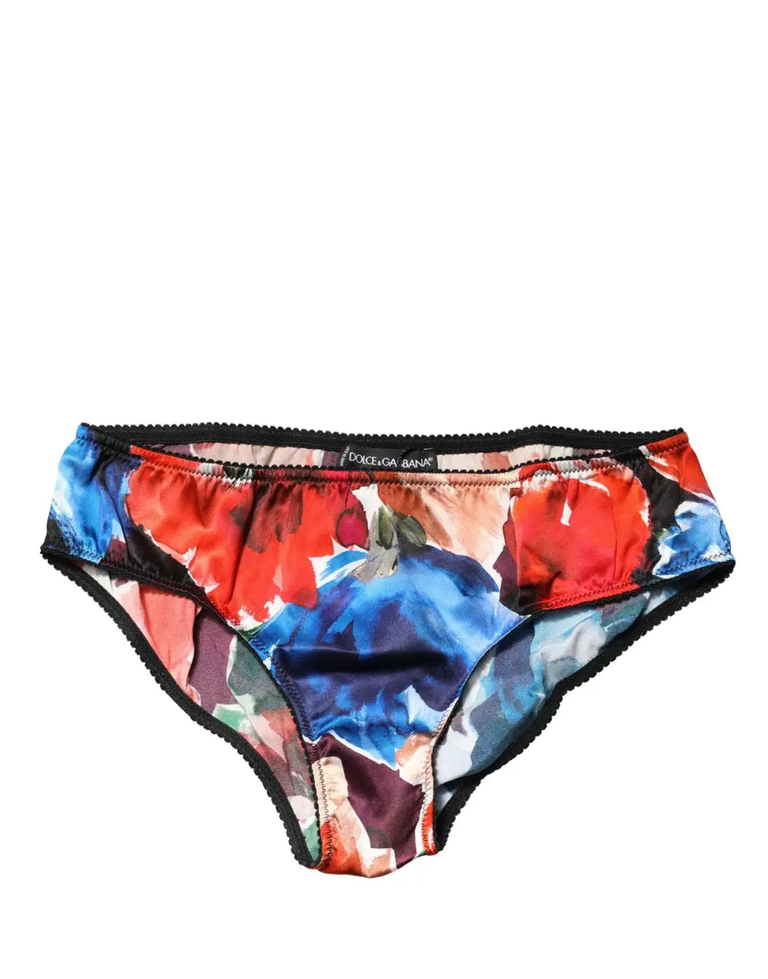 Dolce &amp; Gabbana Multicolor Floral Mid Waist Brief Panty Underwear