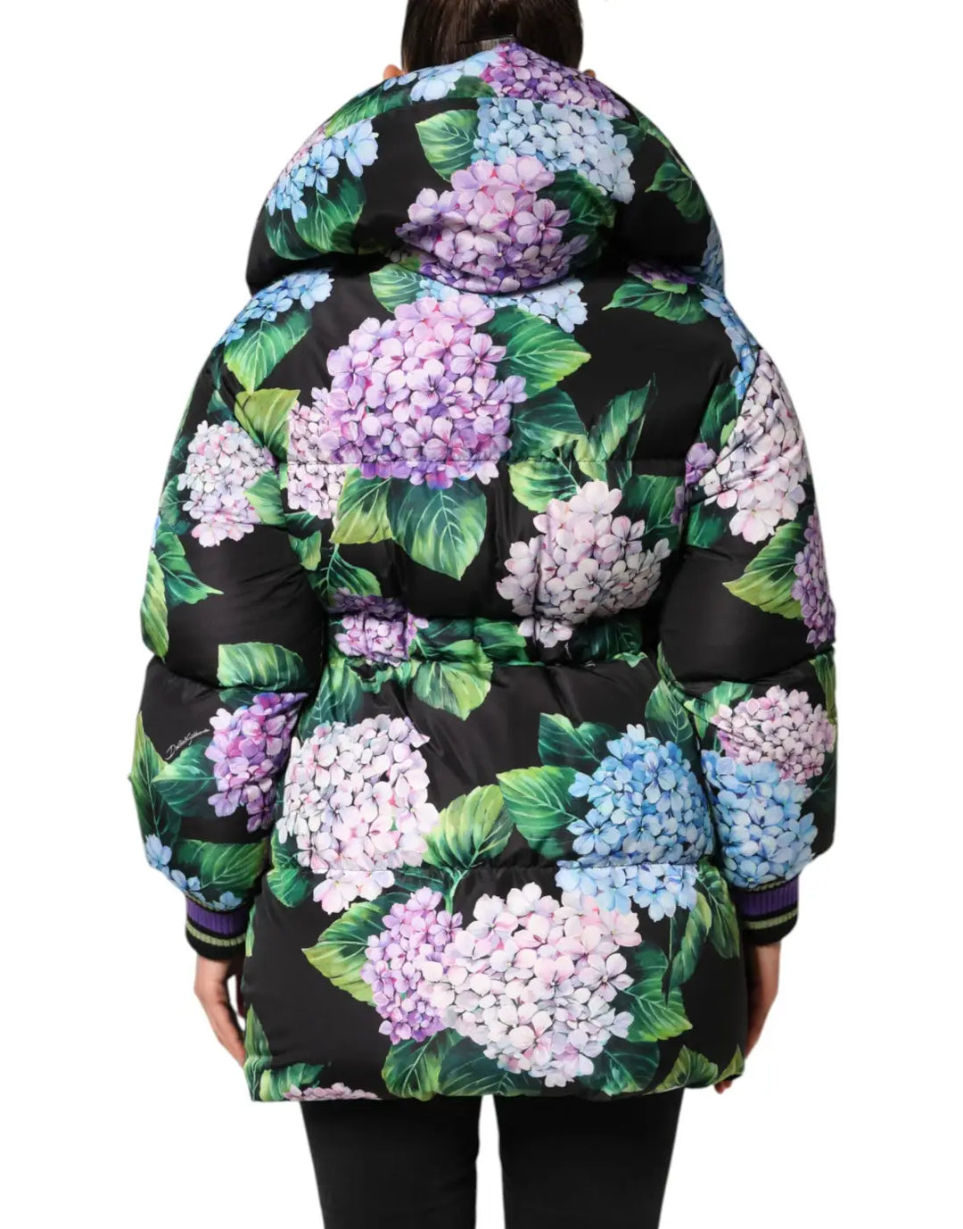 Dolce &amp; Gabbana Multicolor Floral Print Puffer Quilted Jacket