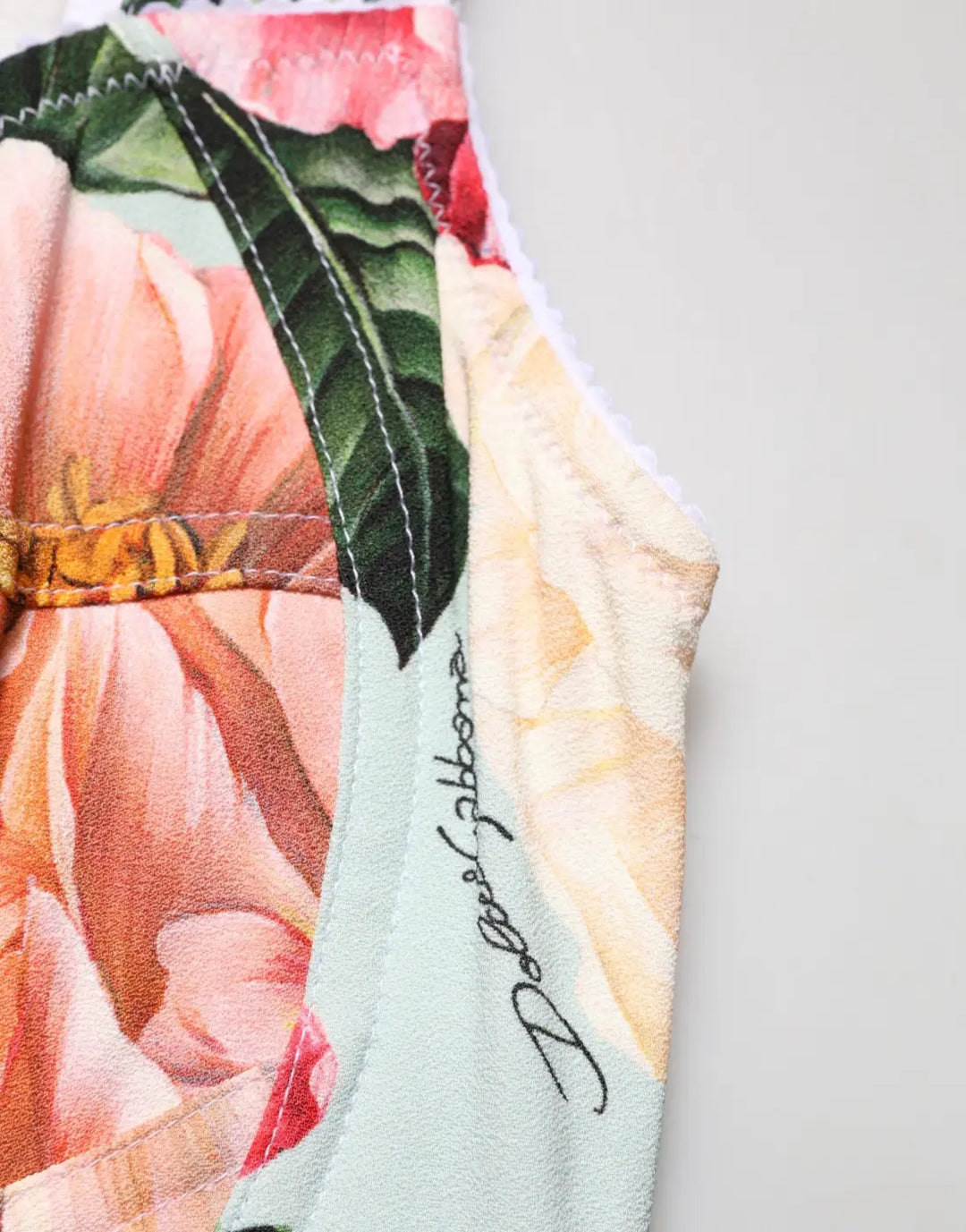 Dolce &amp; Gabbana Multicolor Floral Print Viscose Sheath Dress