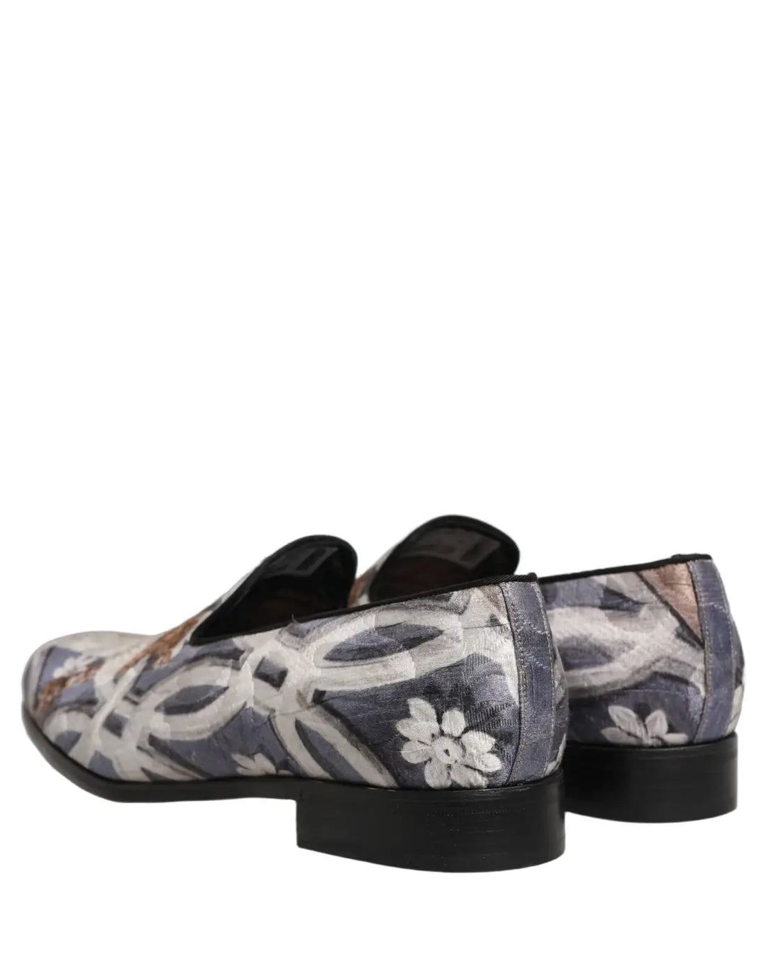 Dolce &amp; Gabbana Multicolor Floral Tapestry Embroidery Loafer Shoes