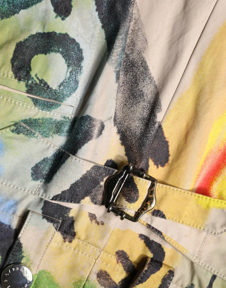 Dolce &amp; Gabbana Multicolor Graffiti HighWaist Bermuda Shorts