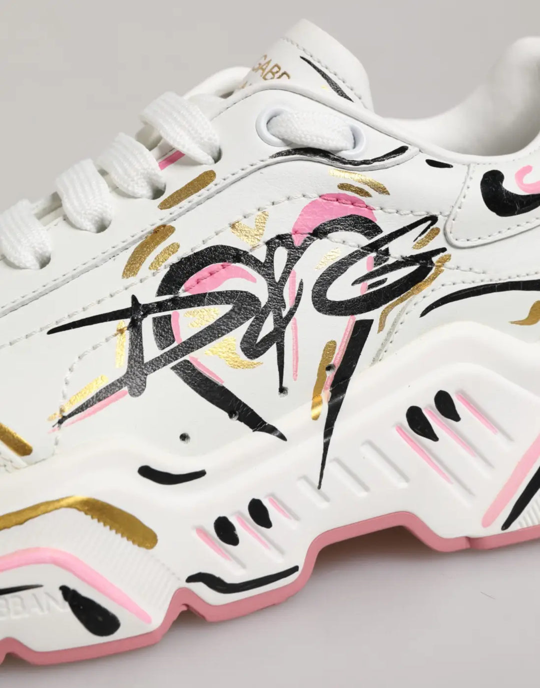 Dolce &amp; Gabbana Multicolor Hand Painted DAYMASTER Sneaker Shoes