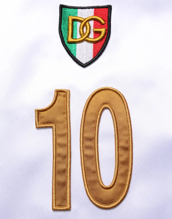 Dolce &amp; Gabbana Multicolor Italia DG Logo Satin Tank T-shirt