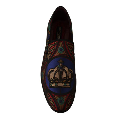 Dolce Gabbana Multicolor Jacquard Loafers Steal the Show &