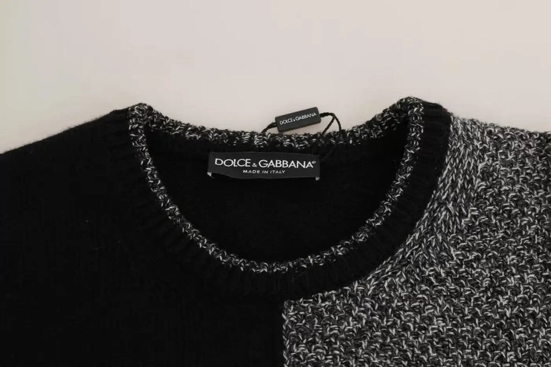 Dolce &amp; Gabbana Multicolor KING Knight Monkey Knitted Cashmere Wool Sweater