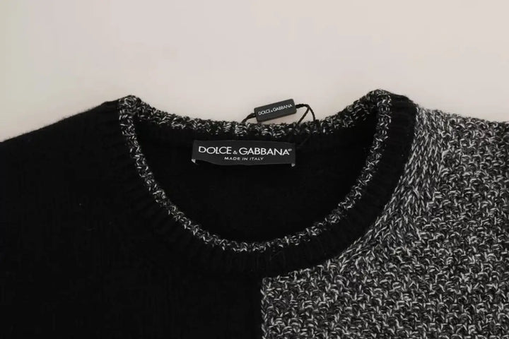 Dolce &amp; Gabbana Multicolor KING Knight Monkey Knitted Cashmere Wool Sweater