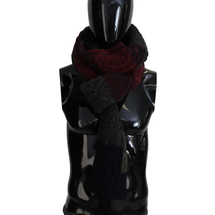 Dolce & Gabbana Multicolor Knitted Men Neck Wrap Shawl Scarf