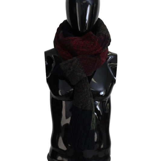 Dolce & Gabbana Multicolor Knitted Men Neck Wrap Shawl Scarf