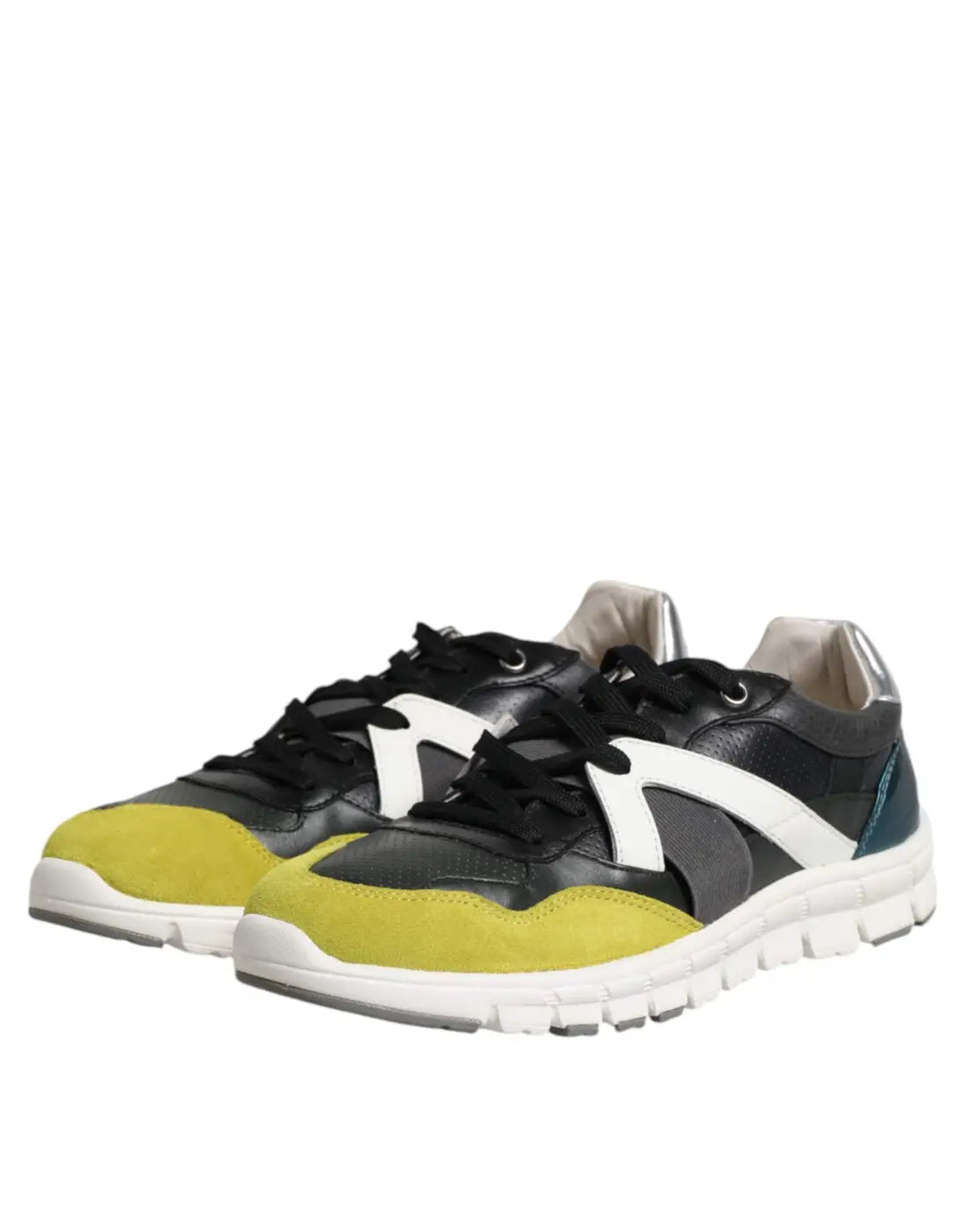 Dolce &amp; Gabbana Multicolor Lace Up Low Top Men Sneakers Shoes