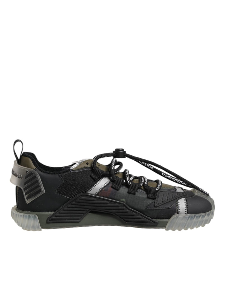 Dolce &amp; Gabbana Multicolor Lace Up Low Top NS1 Sneakers Shoes
