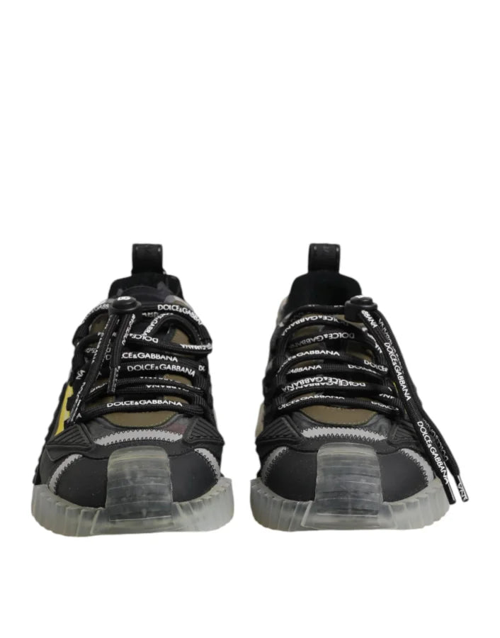 Dolce &amp; Gabbana Multicolor Lace Up Low Top NS1 Sneakers Shoes