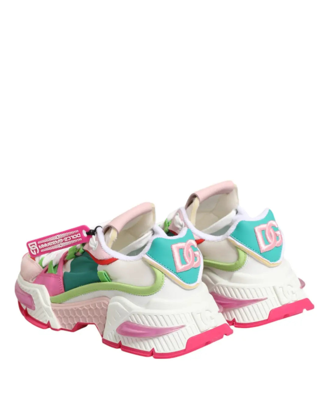 Dolce &amp; Gabbana Multicolor Leather Airmaster Low Top Sneaker Shoes