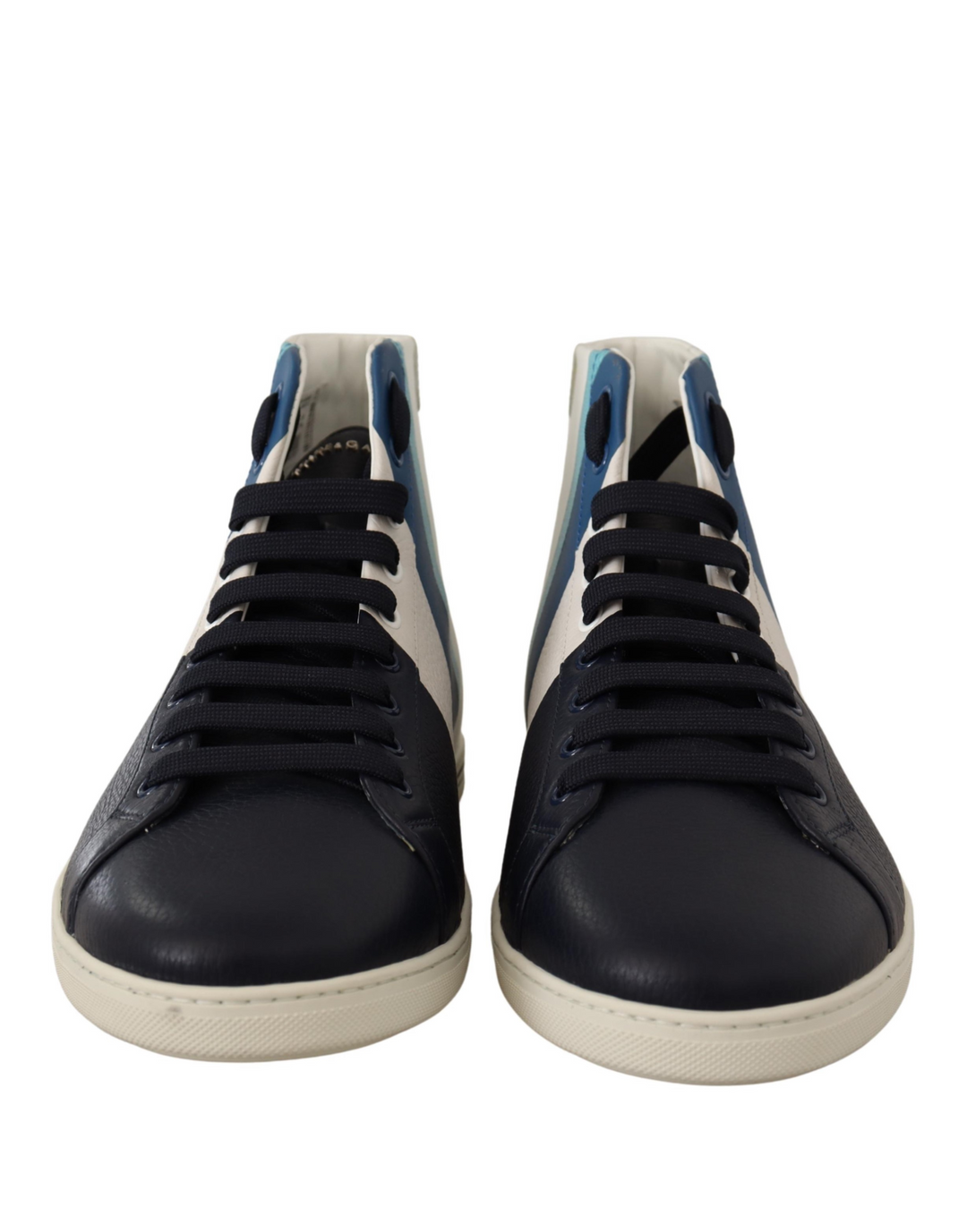 Dolce &amp; Gabbana Multicolor Leather Mid Top Sneakers Shoes