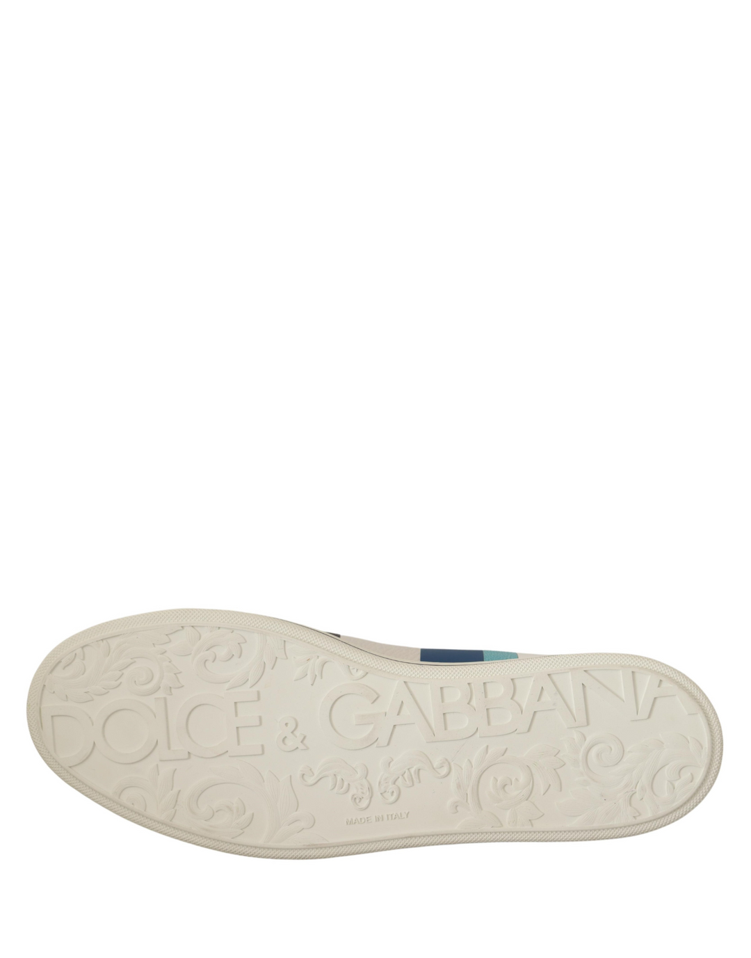 Dolce &amp; Gabbana Multicolor Leather Mid Top Sneakers Shoes