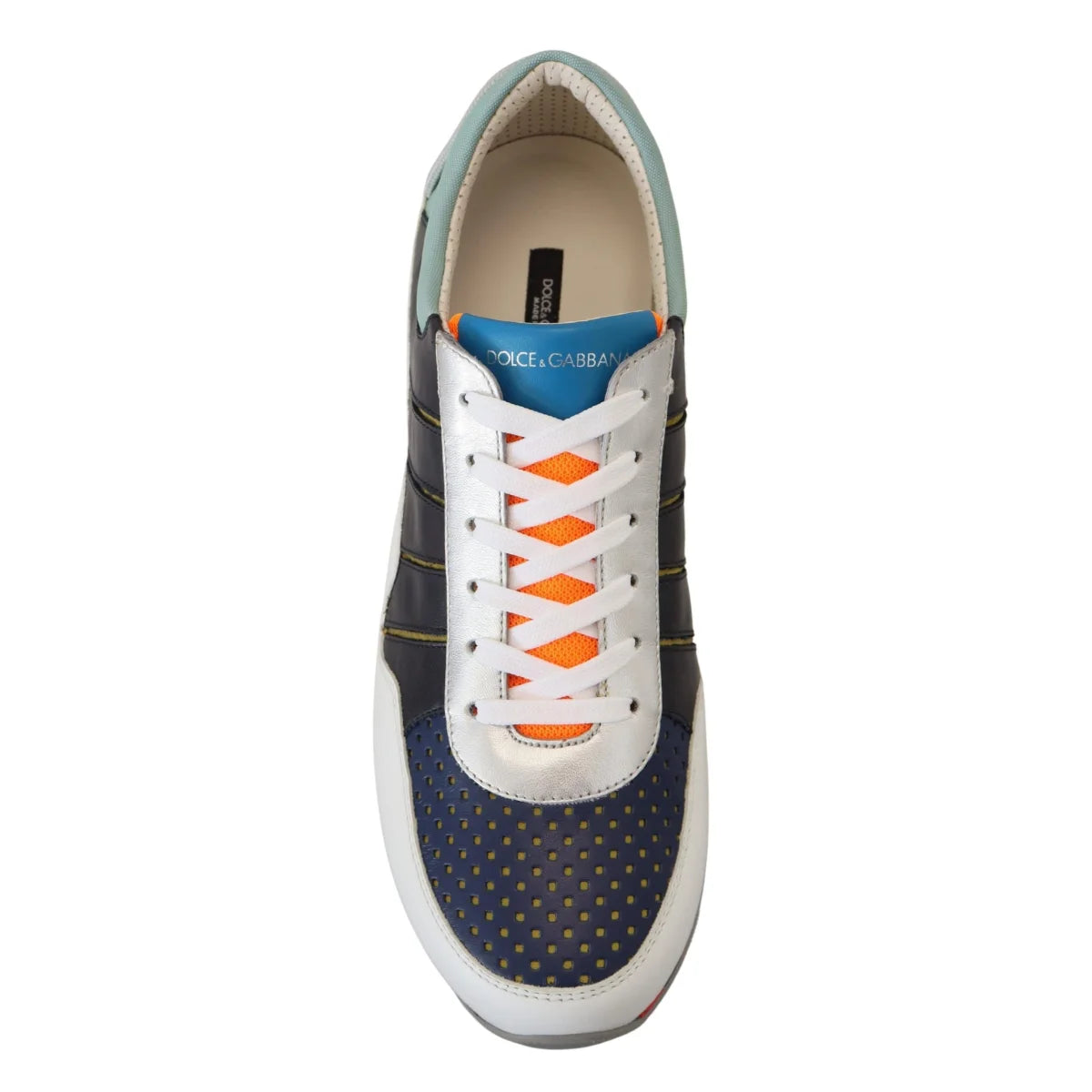 Dolce & Gabbana Multicolor Leather Sport Low Top Sneakers