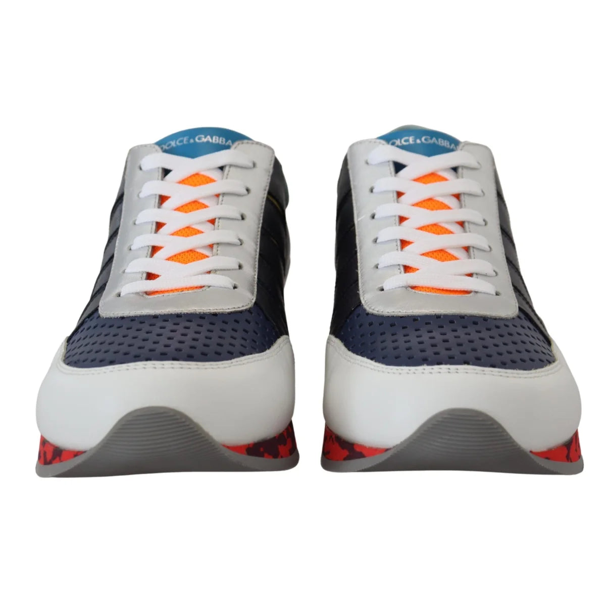 Dolce & Gabbana Multicolor Leather Sport Low Top Sneakers