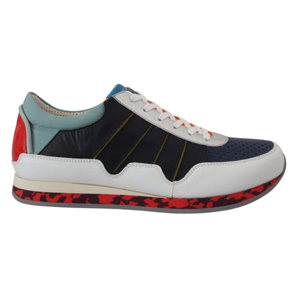 Dolce & Gabbana Multicolor Leather Sport Low Top Sneakers