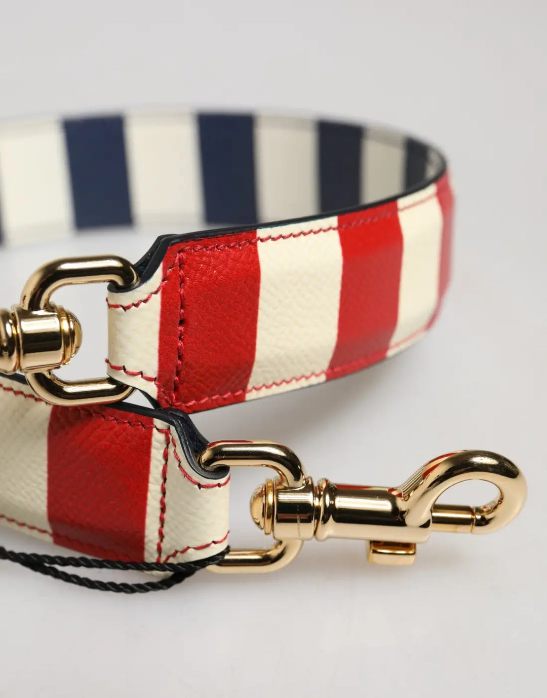 Dolce &amp; Gabbana - Multicolor Leather Striped Bag Accessory Shoulder Strap