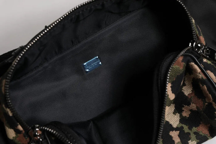 Dolce &amp; Gabbana Multicolor Leopard DG Logo Belt Waist Fanny Pack Bag