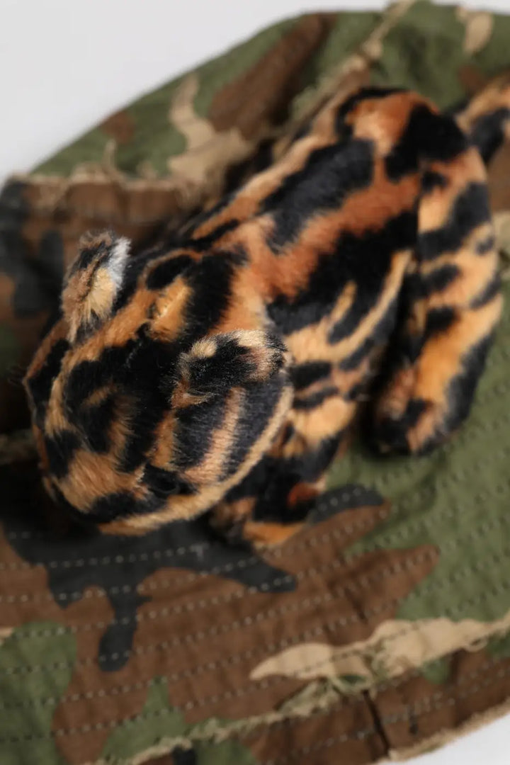 Dolce &amp; Gabbana Multicolor Leopard Embellish Wide Brim Bucket Hat